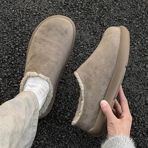 包头半拖鞋小土豆雪地靴勃肯棉鞋