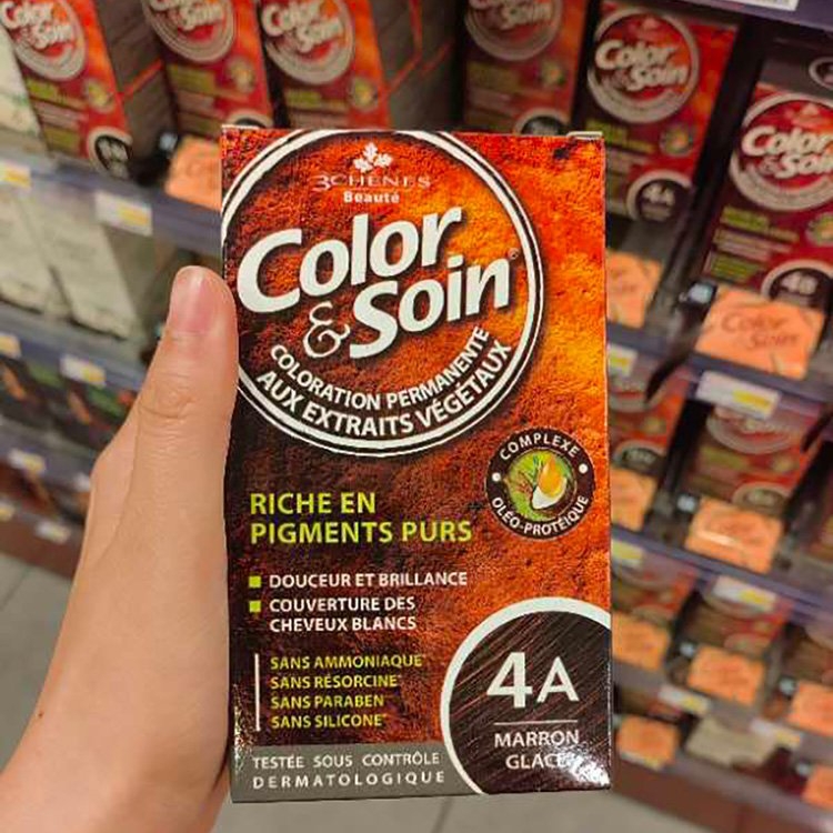 正品法国代购三橡树天然染发膏