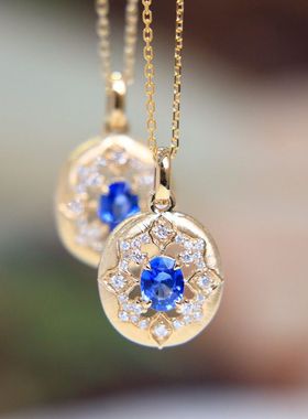 红麋鹿通体s925纯银复古风潮项链法式轻奢宫廷新中式吊坠日常通勤