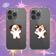 手机壳华为p80p苹果17p 原创卡通适用iPhone17pm 快乐小猫小狗