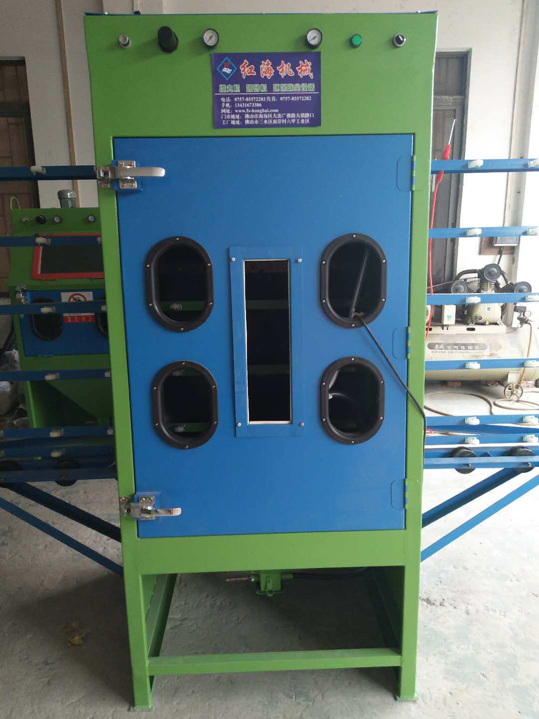 石材喷砂机大理石墓碑喷砂雕刻专用喷砂机玻璃立式手动喷砂机打沙