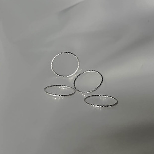 波光粼粼满天星戒指女款时尚气质轻奢闭口指环百搭小众韩版食指戒