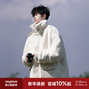 棉袄加厚冬装 男士 棉服仿兔毛摇粒绒男生棉衣 新款 羊羔绒外套男冬季