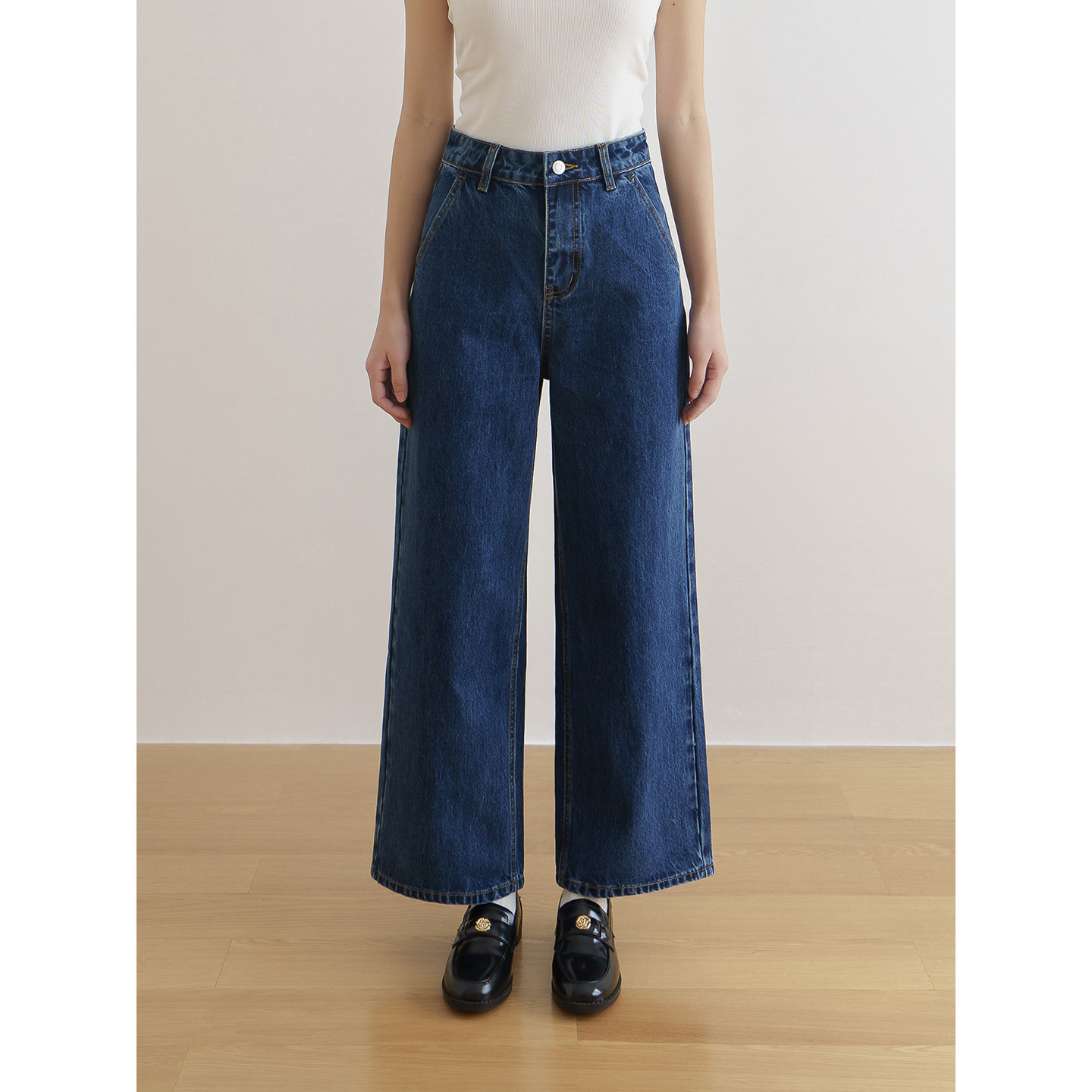 floradance复古九分直筒裤女2026早春新款遮胯梨型显瘦阔腿牛仔裤,女装/女士精品,牛仔裤,淘宝优惠券,粉丝福利购,淘宝优惠卷