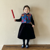 清仓女童新中式 拜年服周岁礼服 儿童冬季 套装 2025女宝宝中国风唐装