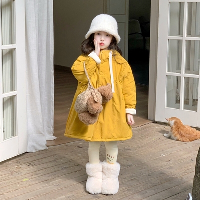 女童棉服冬装2025新款