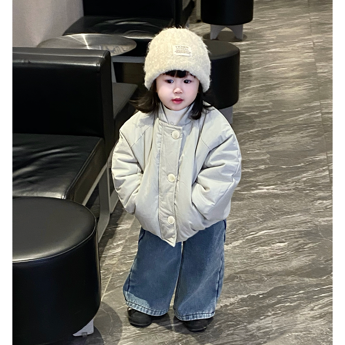 女童棉服冬装2025新款