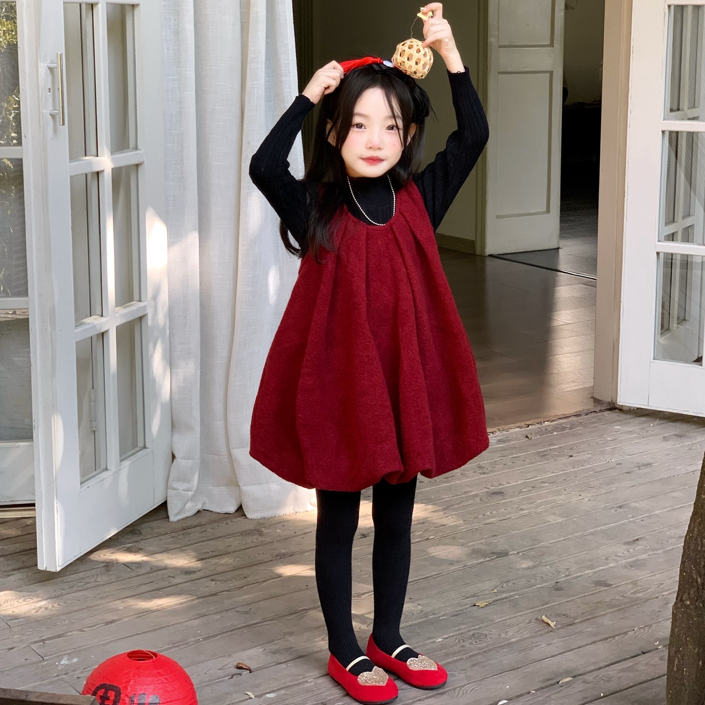 女童连衣裙冬装2025新款女宝宝加绒保暖背心裙儿童洋气拜年服裙子,童装/婴儿装/亲子装,连衣裙,淘宝优惠券,粉丝福利购,淘宝优惠卷