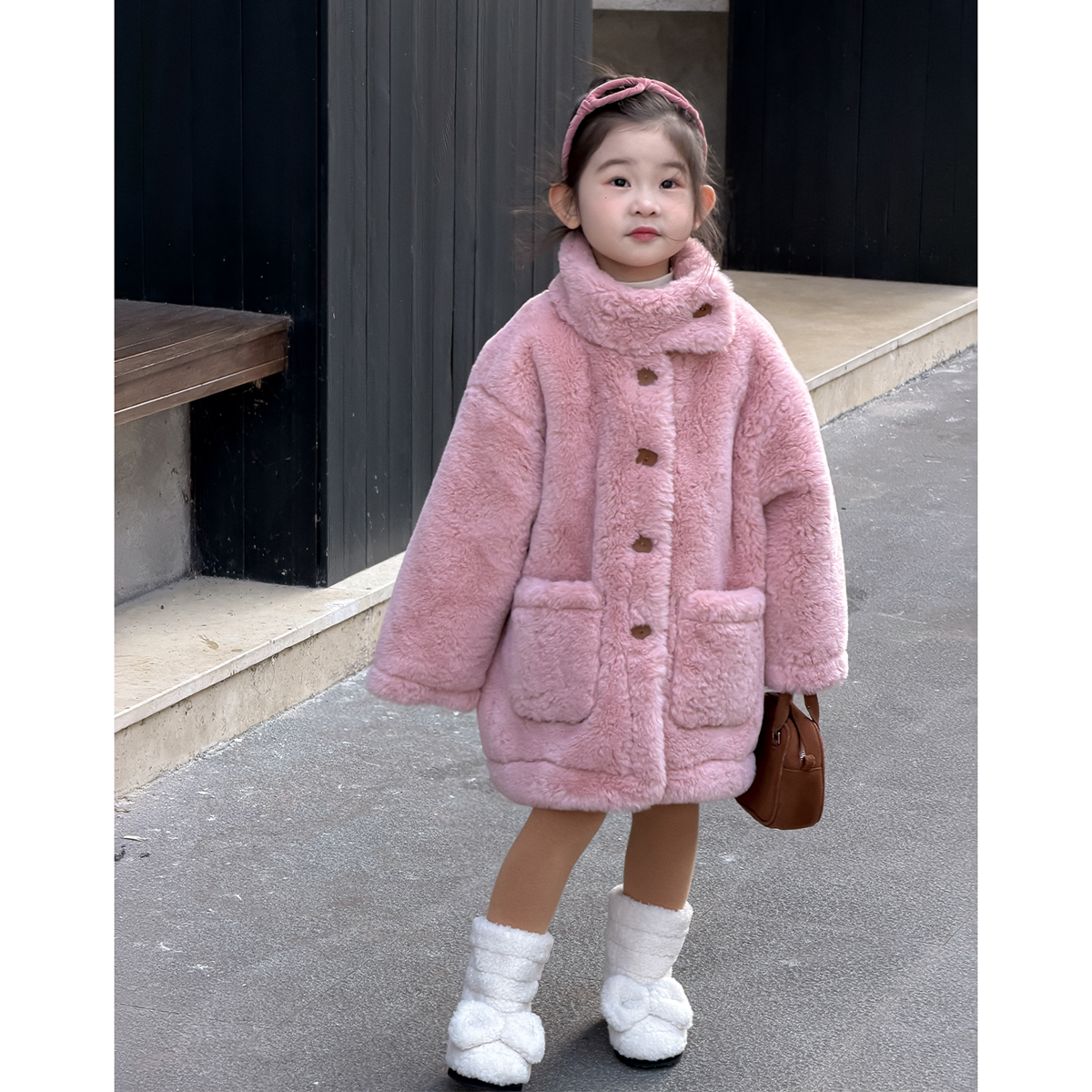 女童外套秋冬装2025新款