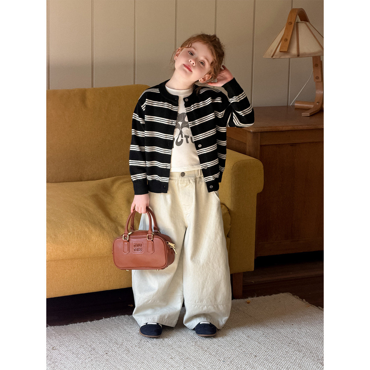 女童条纹针织衫春秋装2026新款女宝宝洋气时髦开衫毛衣儿童外套,童装/婴儿装/亲子装,毛衣/针织衫,淘宝优惠券,粉丝福利购,淘宝优惠卷