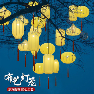 中式异型灯笼复古个性古典国风吊灯饭店餐厅仿古创意宫灯街道灯笼