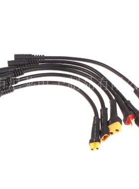 充电器转接线 XT60母头转DC母头 肥鲨 T插格氏电池xt30