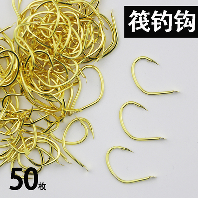 金色筏钓钩散装短柄鱼钩