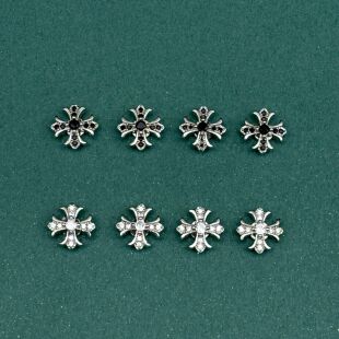 十字架锆石磁吸耳钉男生百搭小众设计高级感无耳洞耳夹女耳环耳饰