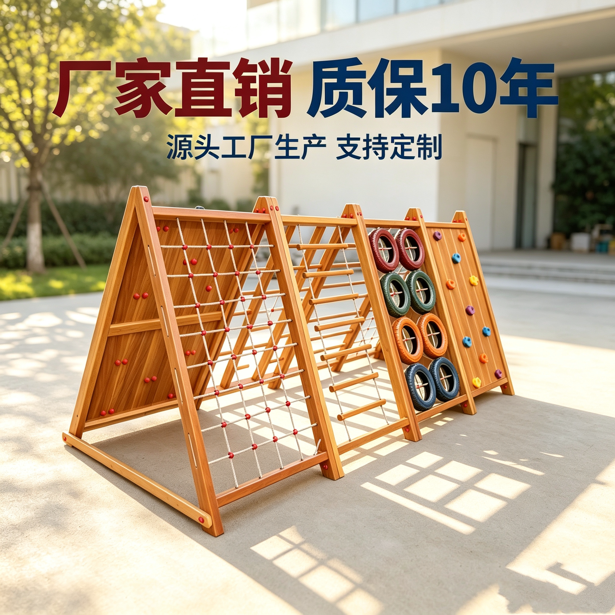 攀爬架幼儿园儿童攀爬架户外体能训练器材感统户外体能训练器材