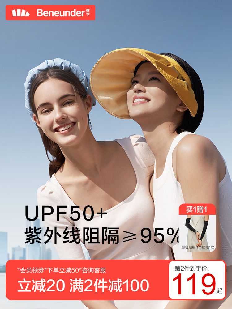 Banana under the flagship store sunscreen hat summer women anti-UV beach visor scorched outdoor sun shell hat
