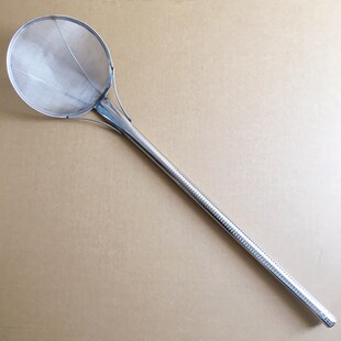 商用加长把漏勺过滤网捞饭店专用长把大笊篱粗丝网20目细网油筛子