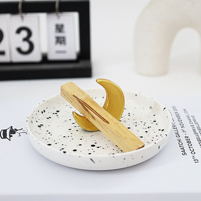 palo santo holder 陶瓷秘鲁圣木鼠尾草燃烧盘托盘圣木燃烧器支架