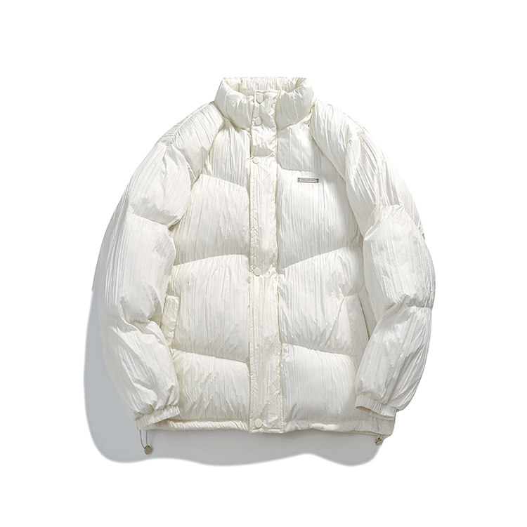 模特图MY105冬季新款褶皱不规则绗线棉服P170控价229,男装棉衣,新杭派391(FUSEEHO 391)