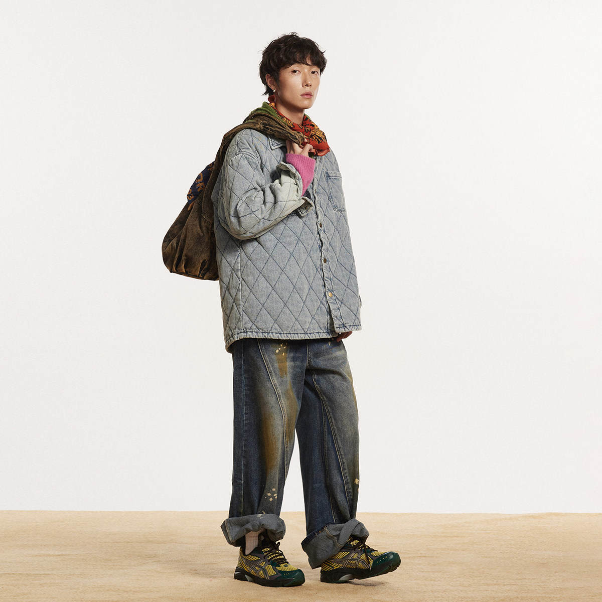 ANSWERME391模特图MY140冬季绗线衬衫棉服P165,男装衬衫,新杭派391(FUSEEHO 391)