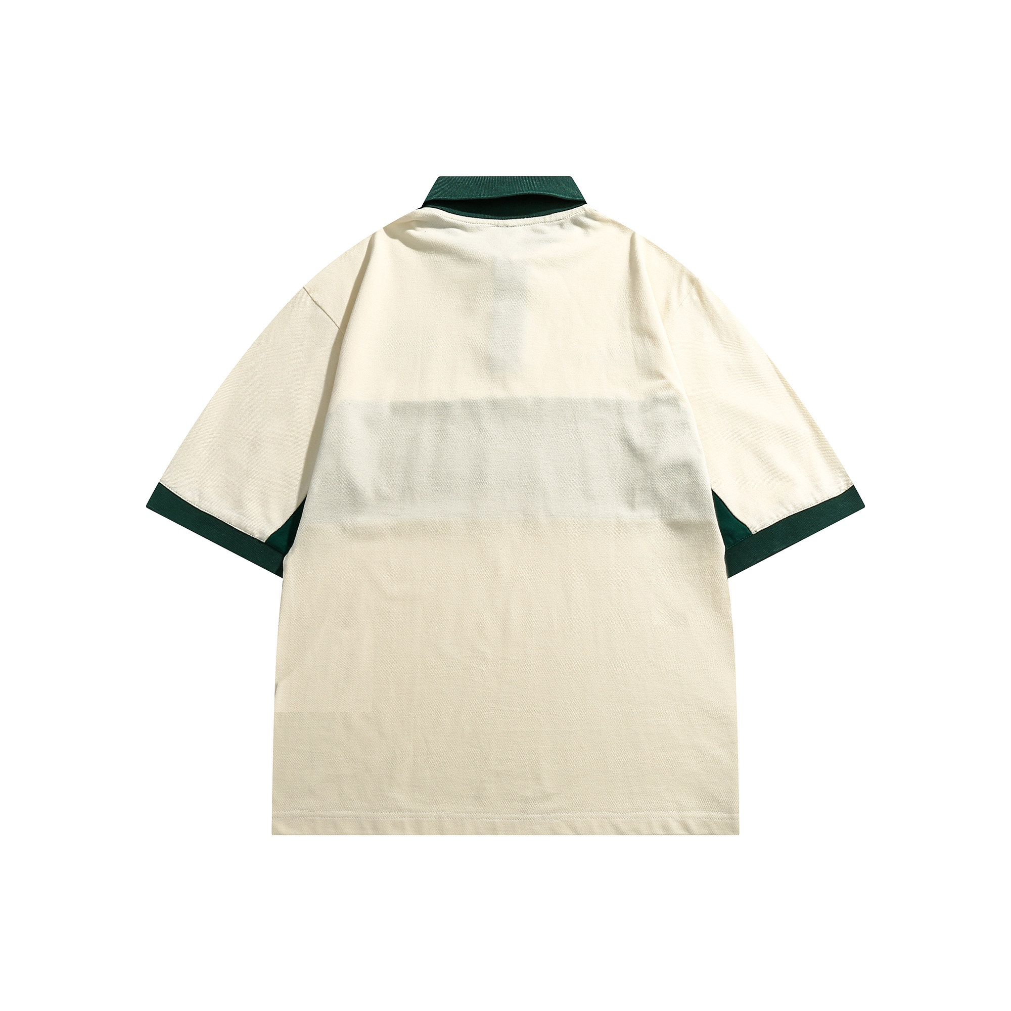 展开平铺图POLO09LOGO印花撞色POLOP65,男装Polo衫,新杭派391(FUSEEHO 391)