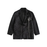 ANSWERME391模特图W391新中式特殊面料西装P125控175，男装西服套装，新杭派391(FUSEEHO 391)