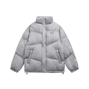 展开白底图 MY105 冬季新款褶皱不规则绗线棉服 P170 控价229图片