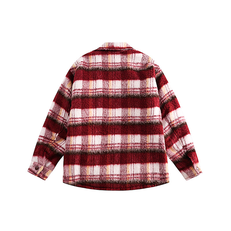 白底图MY128冬季毛呢格纹棉服P200控255,男装棉衣,新杭派391(FUSEEHO 391)