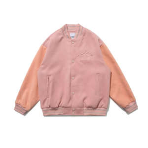 展开平铺图 W197 钢印棒球服夹克 P140图片