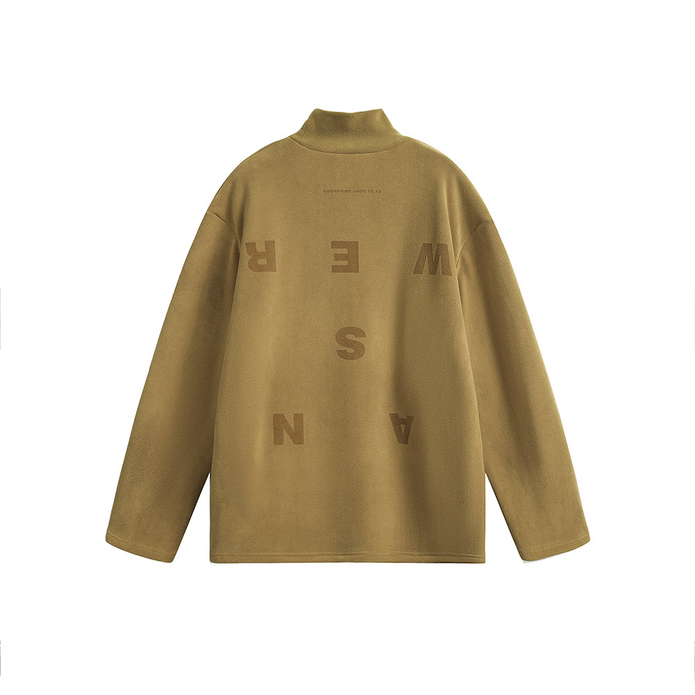 ANSWERME391白底图W451冬季摇粒绒高领字母卫衣P100,男装卫衣,新杭派391(FUSEEHO 391)