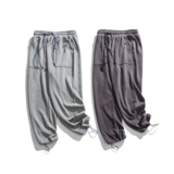 模特图上衣W172P110裤子K207P75素色针织套装，男装休闲套装，新杭派391(FUSEEHO 391)