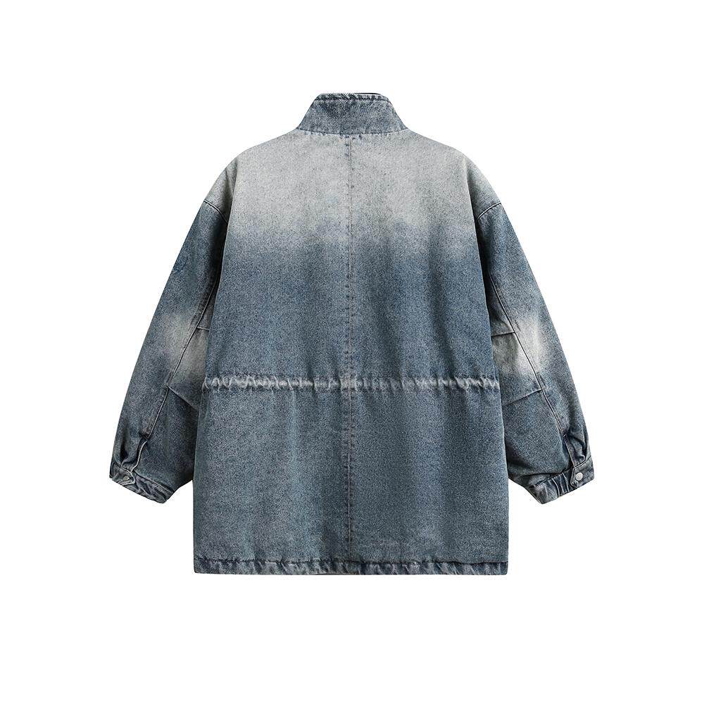 ANSWERME391白底图MY143冬季中长款牛仔棉服P225,男装棉衣,新杭派391(FUSEEHO 391)