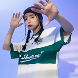 模特图POLO09LOGO印花撞色POLOP65，男装Polo衫，新杭派391(FUSEEHO 391)