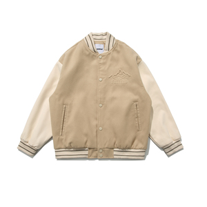 展开平铺图 W197 钢印棒球服夹克 P140图片