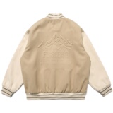 展开平铺图W197钢印棒球服夹克P140，男装夹克，新杭派391(FUSEEHO 391)
