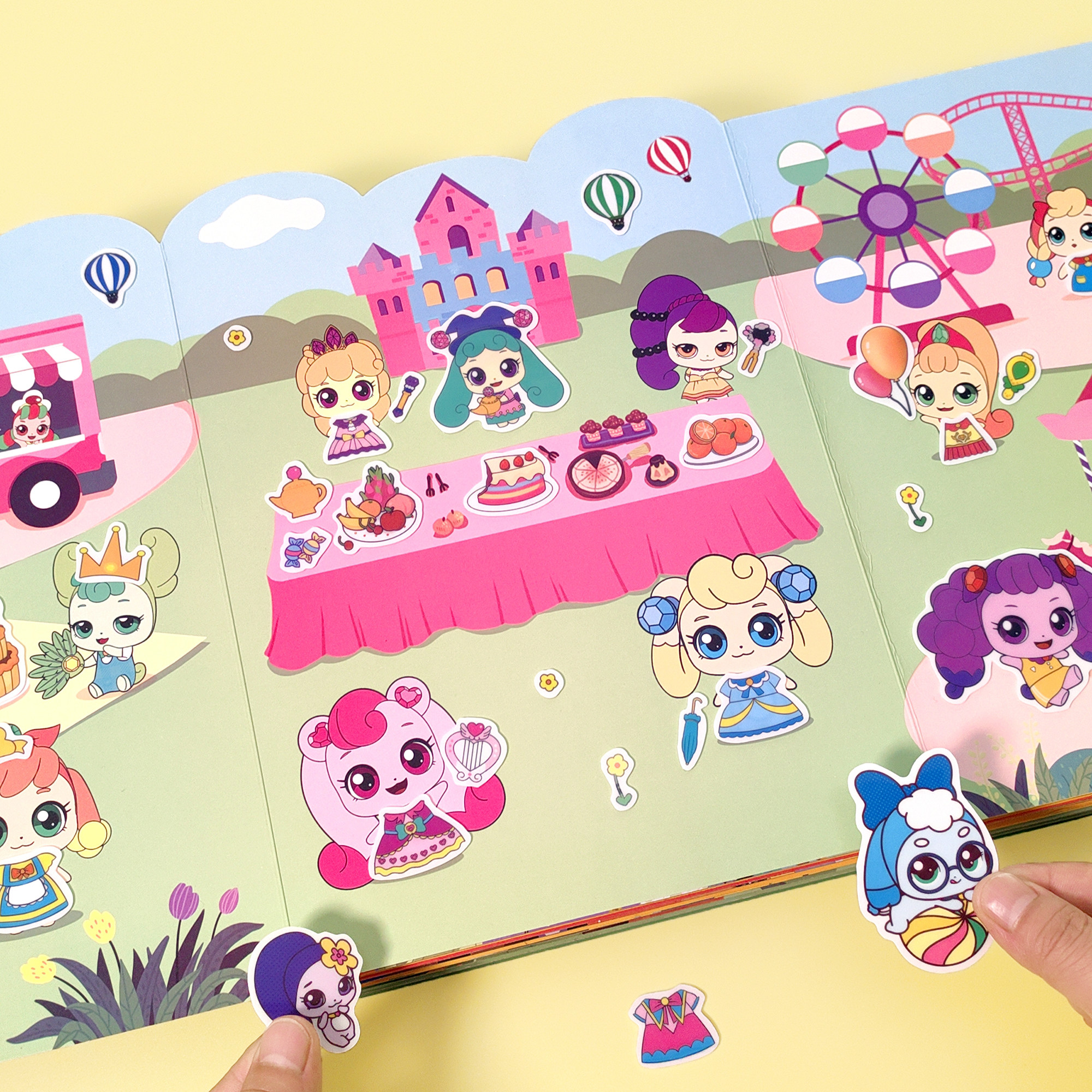 奇妙萌可换装贴纸书女孩3到6岁公主果冻贴画幼儿园安静书益智玩具,玩具/童车/益智/积木/模型,贴纸,淘宝优惠券,粉丝福利购,淘宝优惠卷