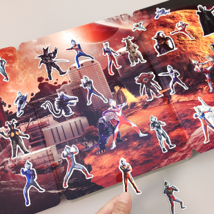 赛罗奥特曼磁力安静书3到6岁儿童磁吸粘贴贴画男孩免裁剪益智玩具