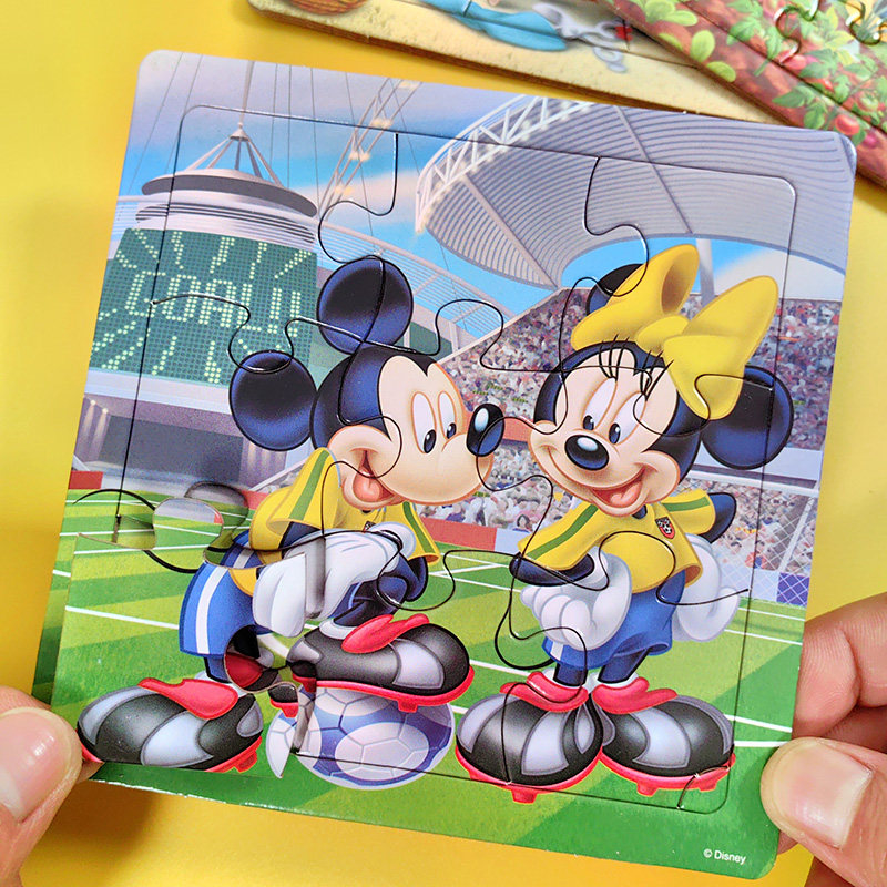迪士尼米奇拼图儿童3到6岁米老鼠卡通拼板2男孩女孩宝宝益智玩具