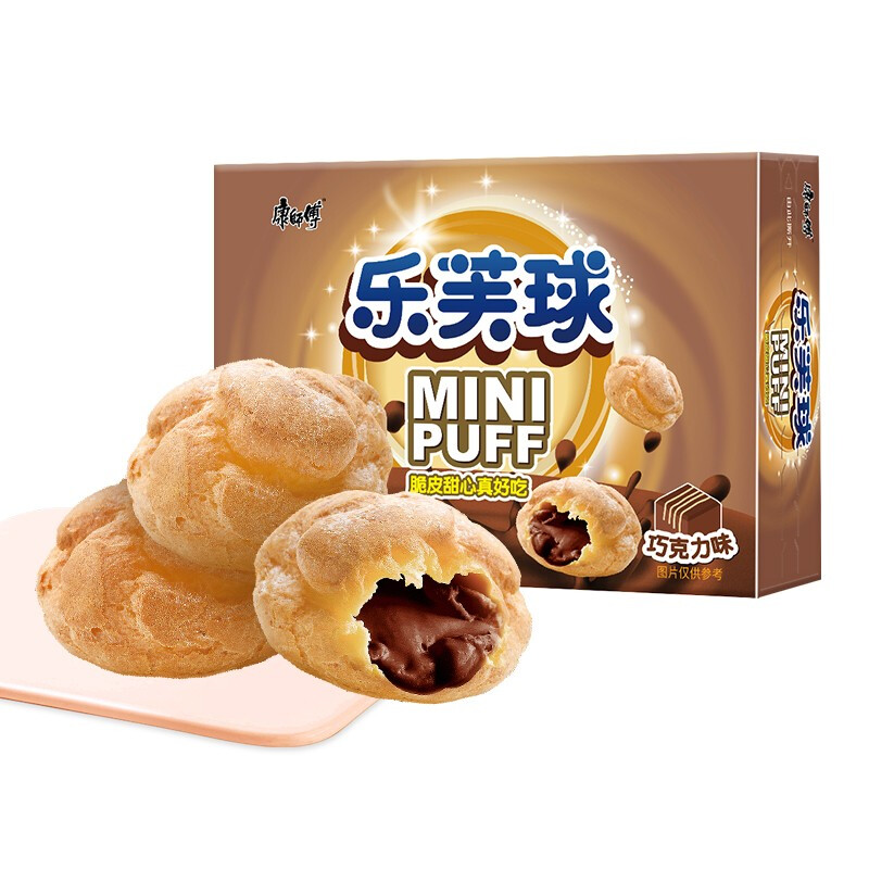 康师傅乐芙球休闲儿童饼干巧克力零食朱古力口味脆皮可可甜心 天猫超市 淘优券