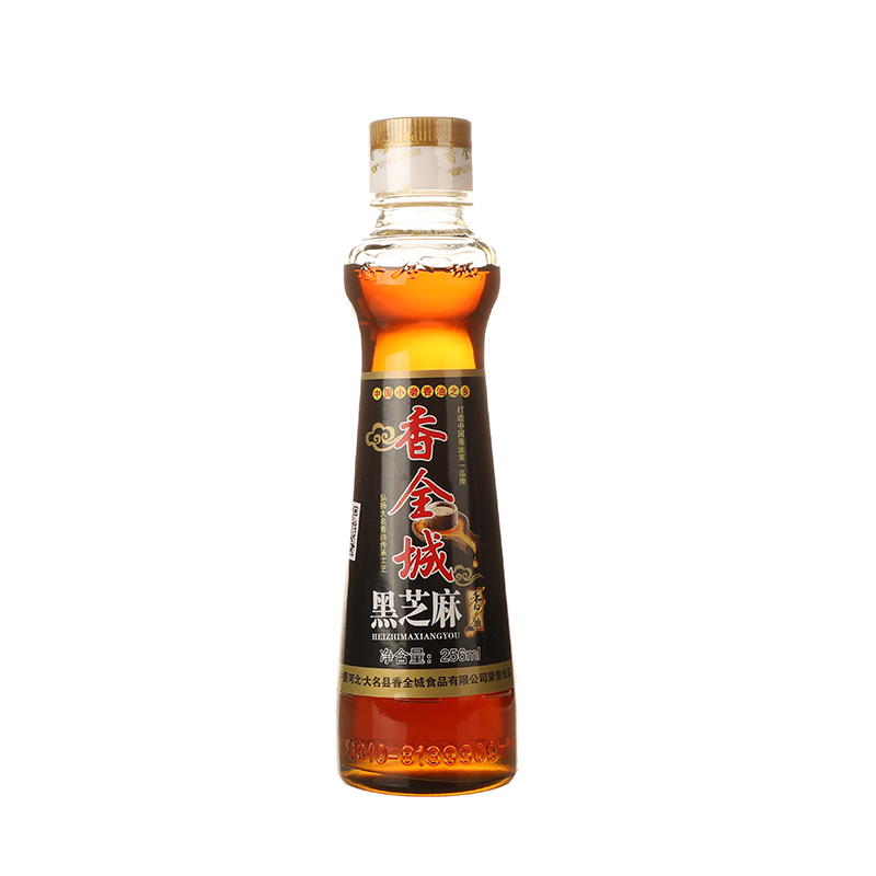 香全城小磨黑芝麻香油256ml/瓶