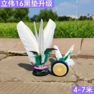 立伟毽子毽球大白毽子精品鹅毛毽专业比赛踢毽子刀翎花毽60包邮