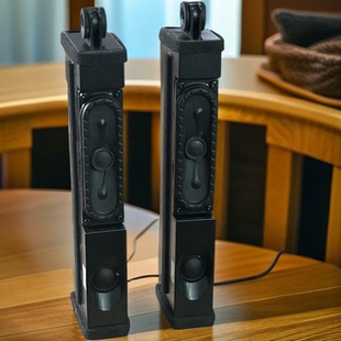 德国高端电视机喇叭无源音箱高音+低音喇叭音响DIY制作倒向音质好