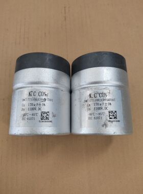 原装拆机薄膜无极电容1100V 170UF 体积：75*95mm 一只15元