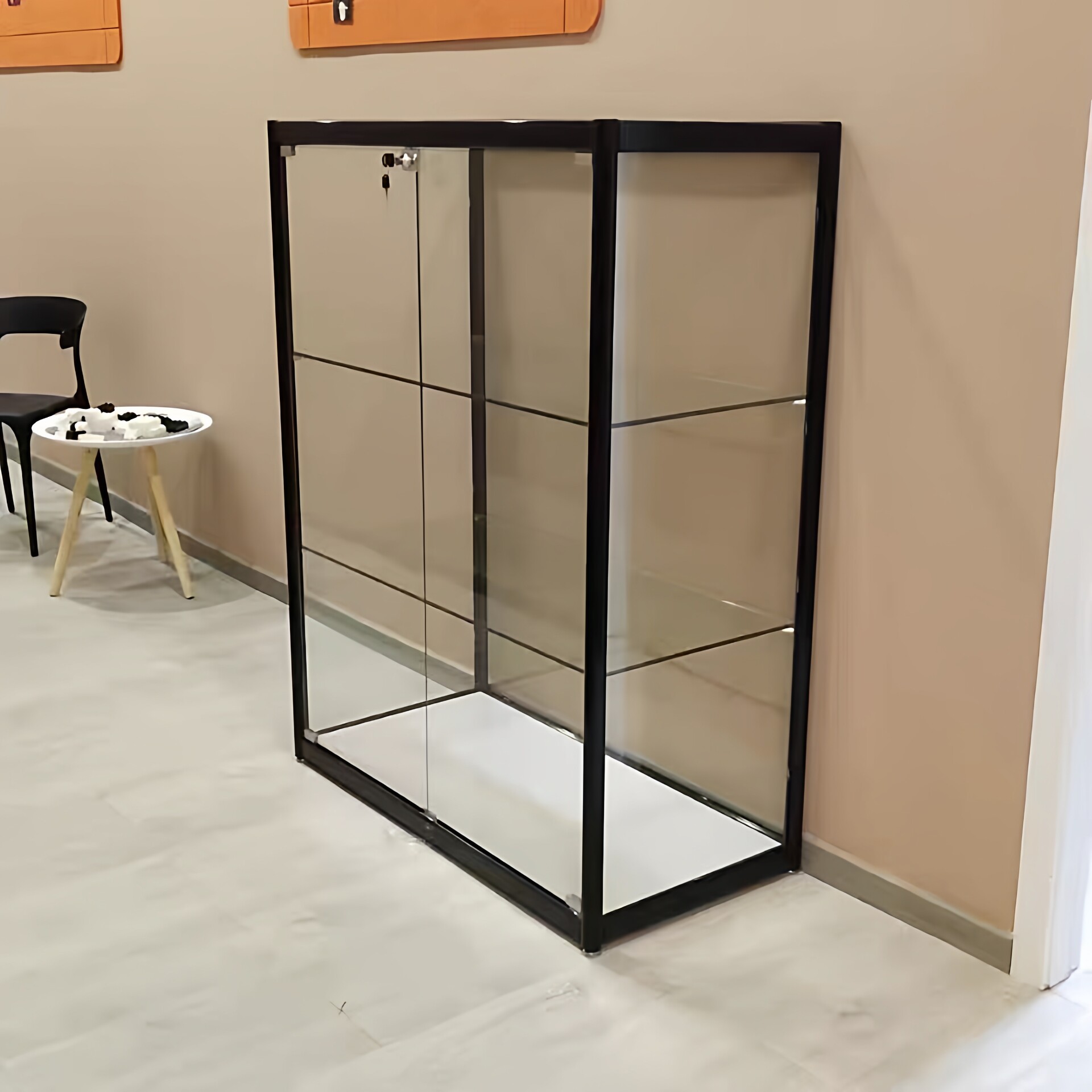 玻璃展示柜透明模型酒柜收纳商用