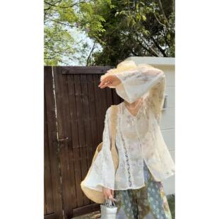 上衣衬衫 NXJ 温柔风刺绣织锦宽松大版 微胖大码 250378 郡主