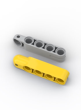 兼容15459 31794 国产科技教育零件 1x5四孔臂带避震转向moc补件