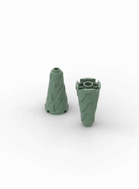 兼容乐高 28598 2x2x3螺纹圆锥砖 屋顶国产积木零件moc小颗粒散件