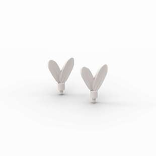 兼容乐高30126 国产科技教育积木零件 人仔头饰 羽毛 小草moc散件