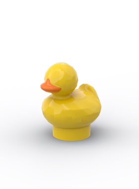 兼容乐高 49661 国产科技教育积木零件 动物 小鸭子 场景装饰道具