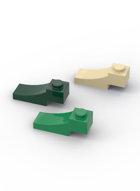 兼容乐高70681国产科技教育积木零件 1x3弧形屋顶斜坡件moc小颗粒